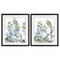 Stupell Industries Blue Spring Watercolors 2pc Framed Print Under Glass Set, design by Kim Allen